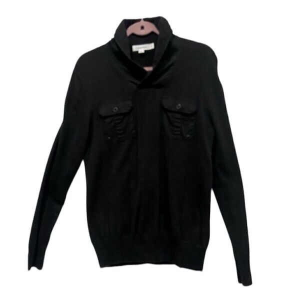 Calvin Klein Men's long sleeve knit pullover shawl collar sweater size S - Picture 1 of 8